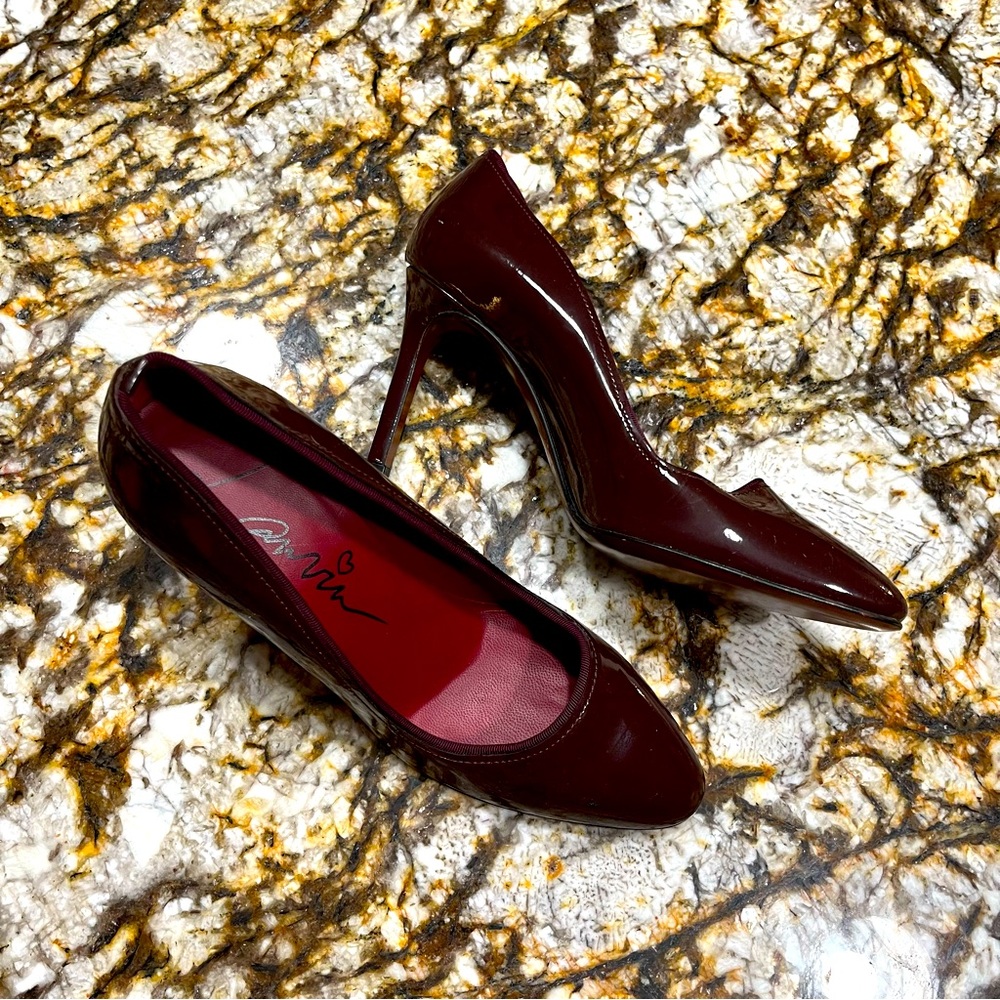 Lanvin Burgundy Red heels shoes